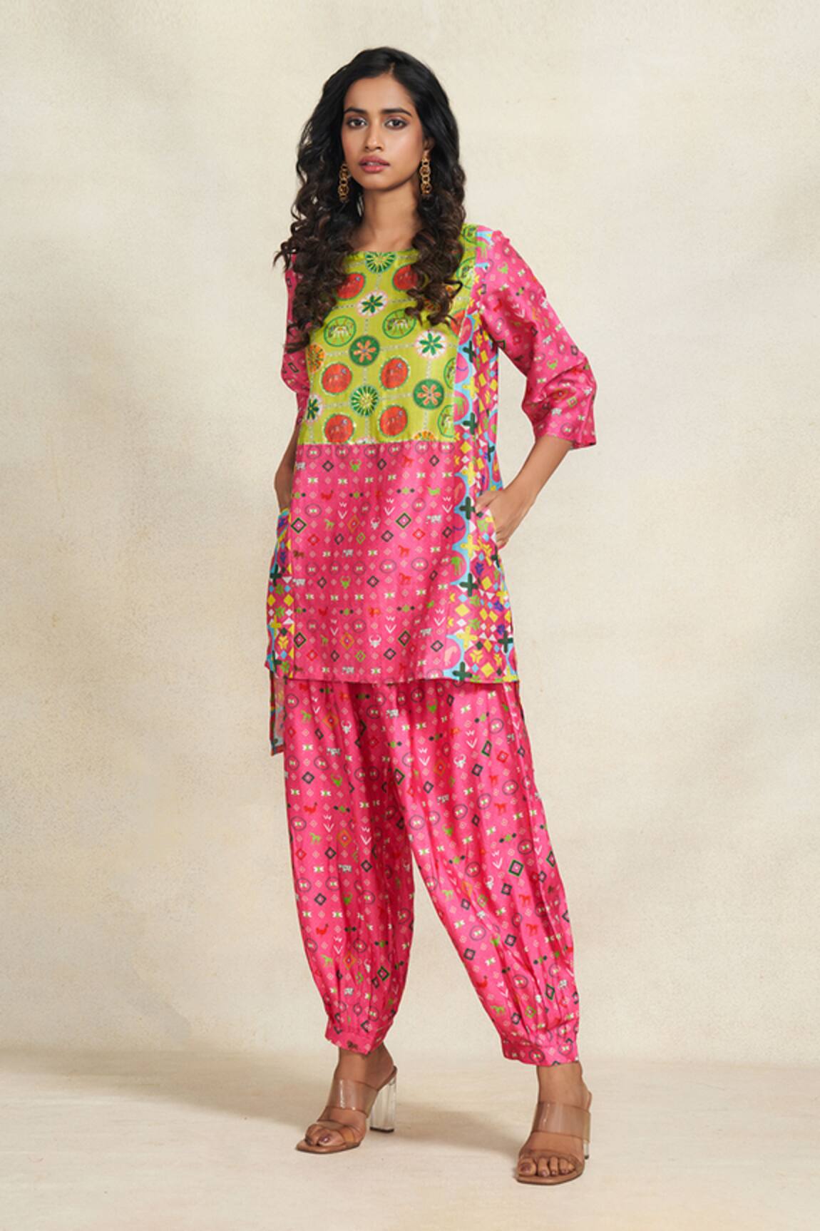 Gulabo By Abu Sandeep Chanderi Printed Salwar 