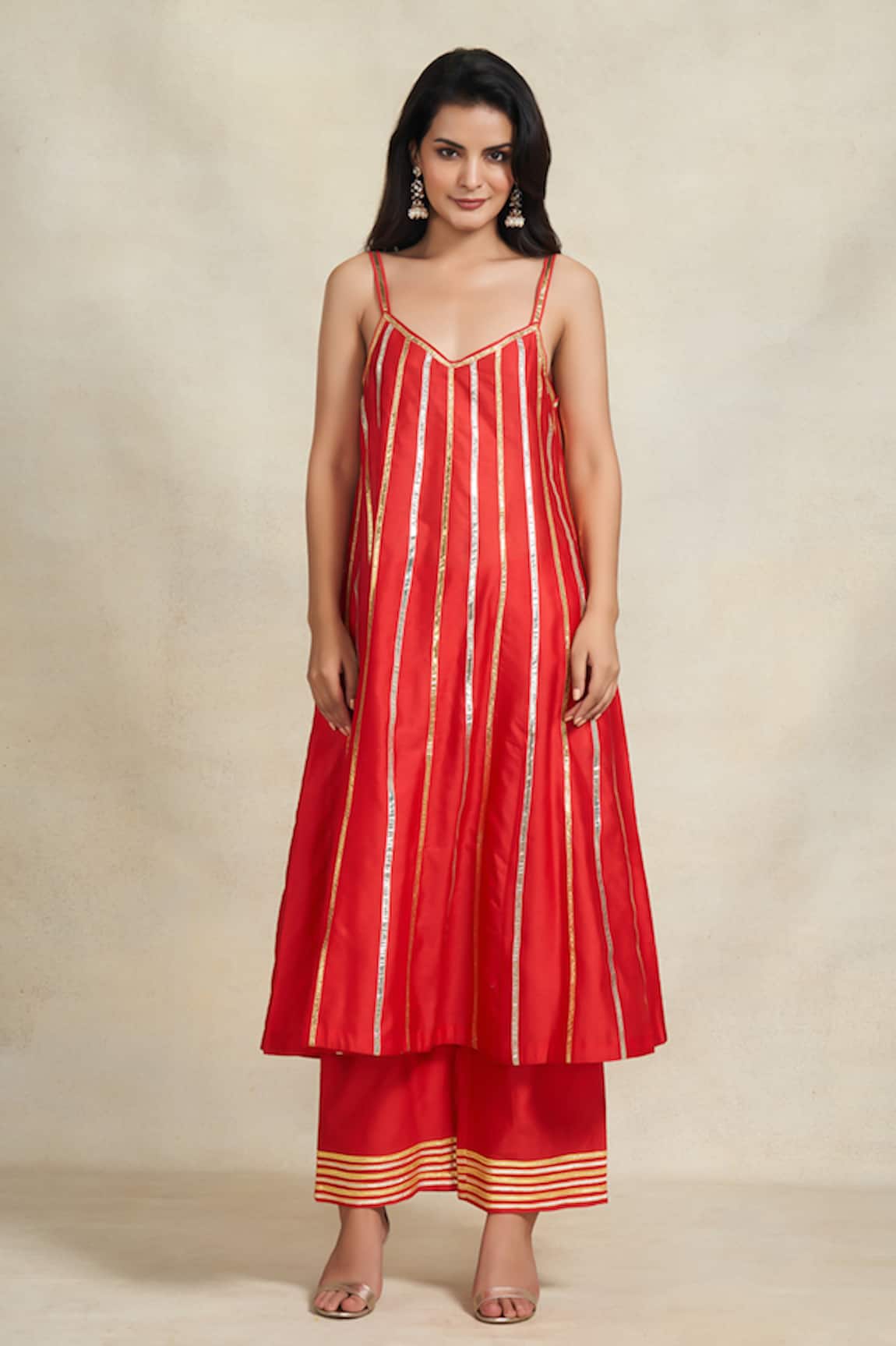 Gulabo by Abu Sandeep Gotal Embroidered Slip Dress