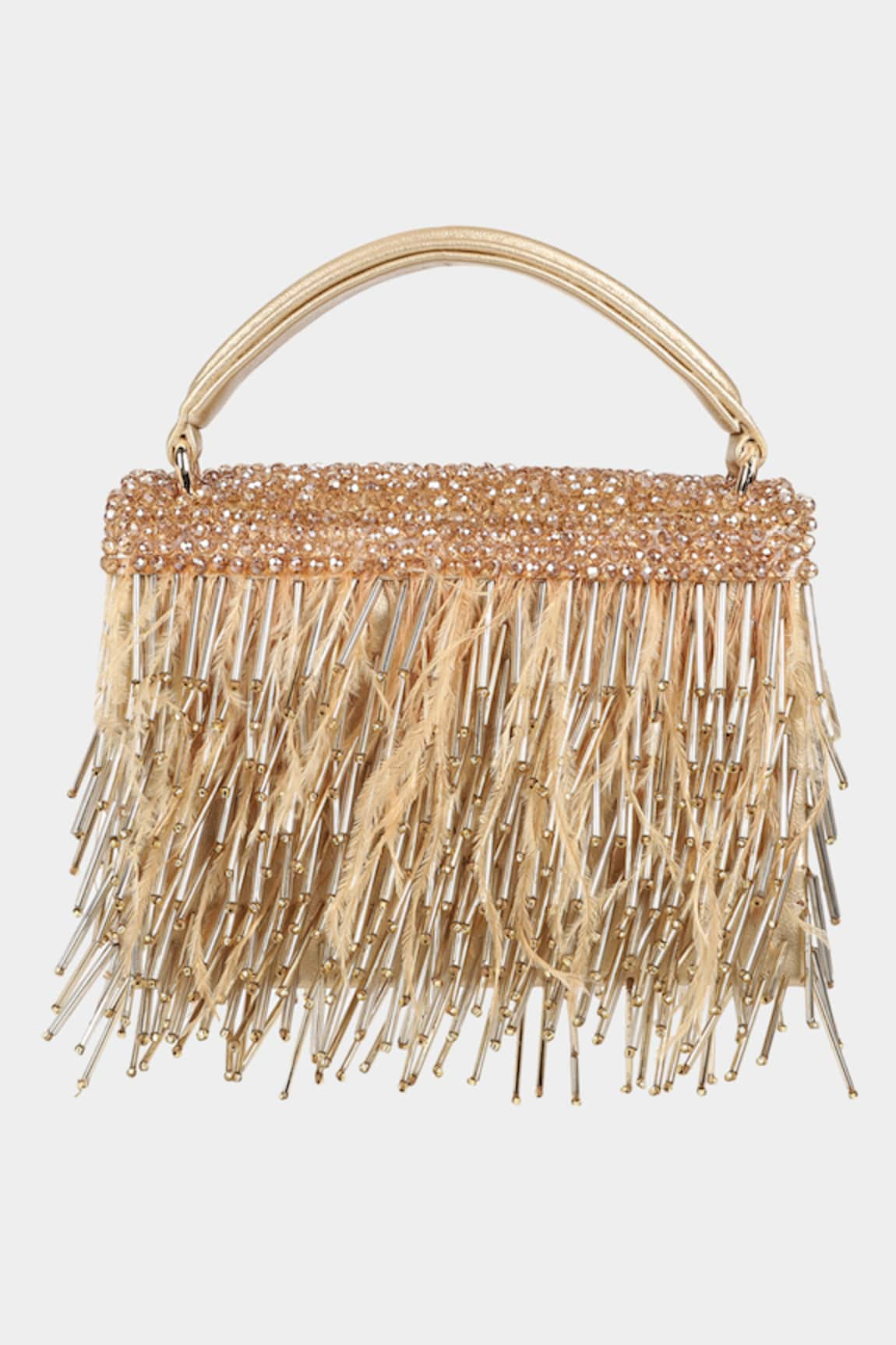 Aanchal Sayal Celeste Feather Embellished Bag