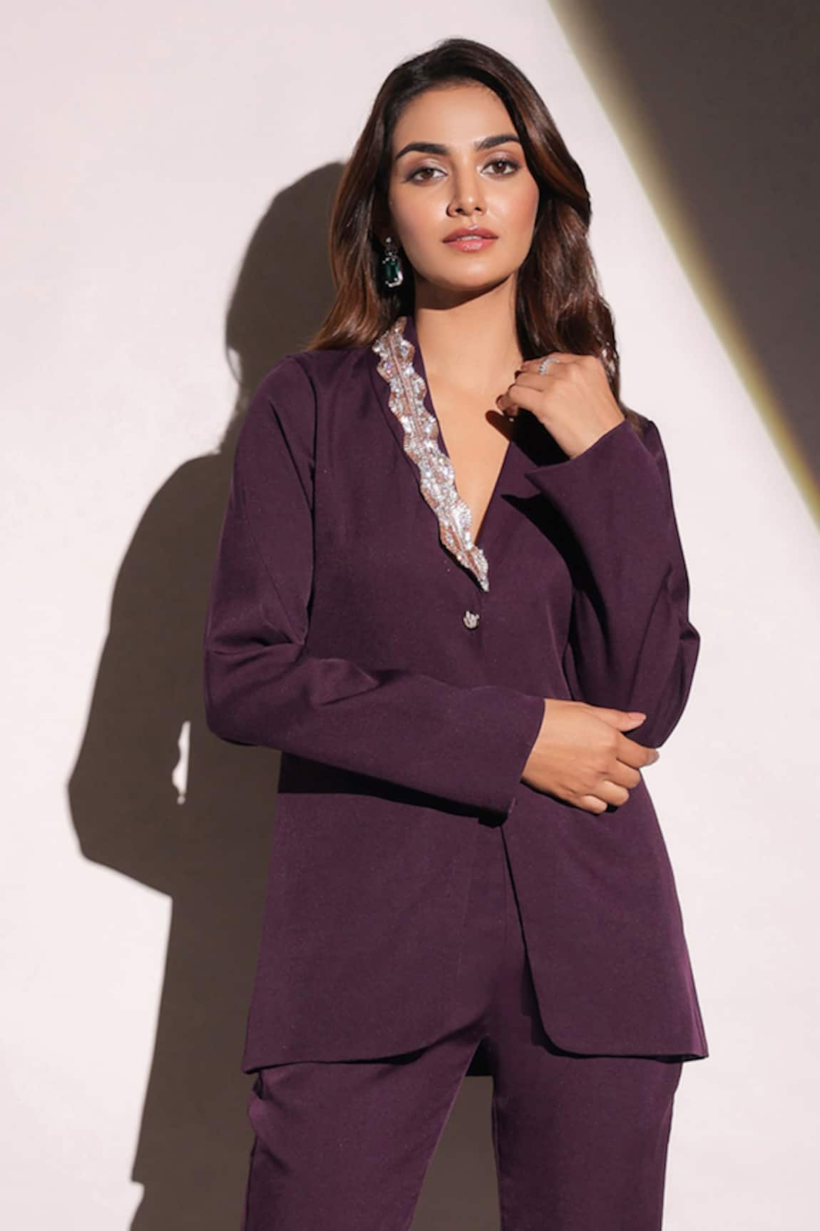 B'Infinite Royal Amethyst Crystalvine Blazer