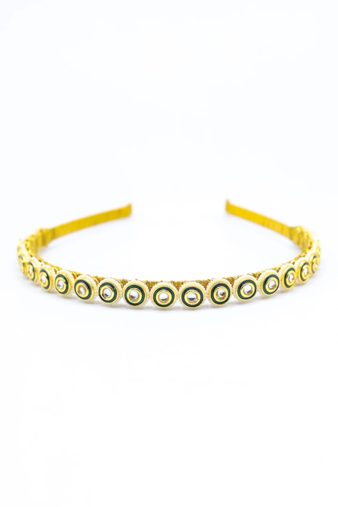 Foot Fuel Bead Embellished Brooch Hairband