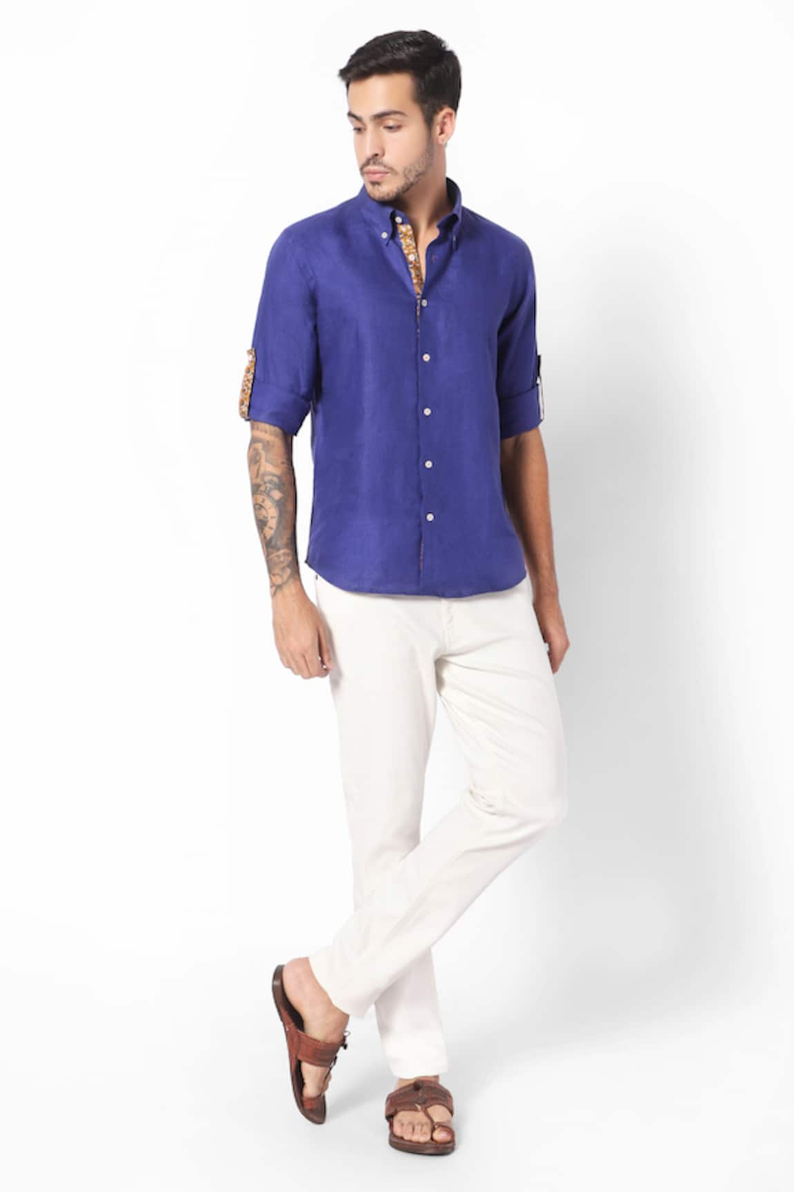 16Stitches Bekal Linen Shirt