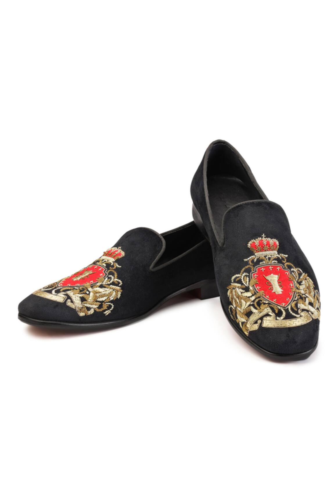 Shutiq Medallion Embellished Shoes