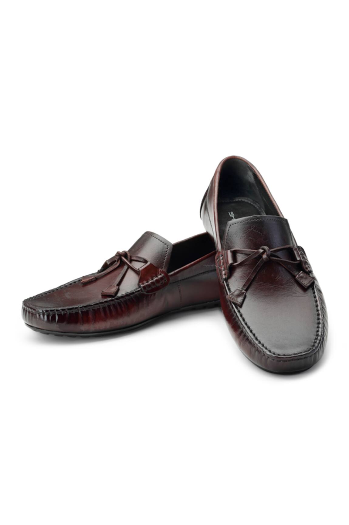 Shutiq Denali Leather Embossed Loafers