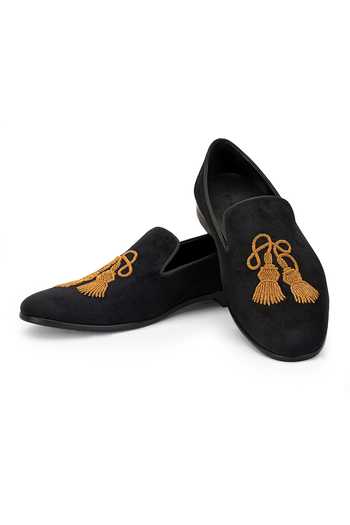 SHUTIQ Amadai Coal Tasseled Shoes 
