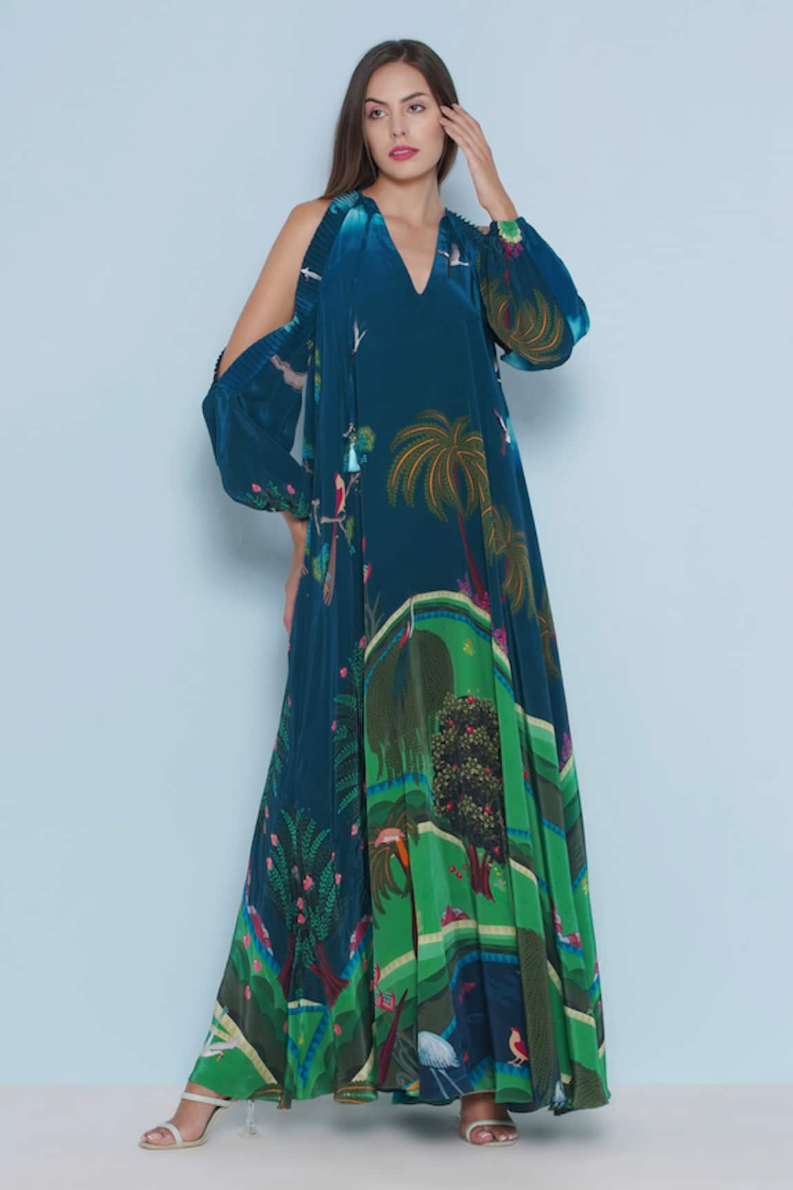 Limerick By Abirr N' Nanki Mira Forest Pint Dress 