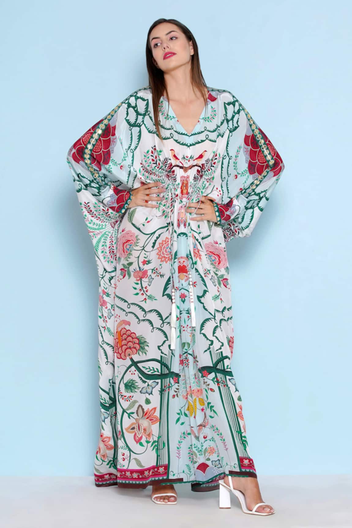 Limerick By Abirr N' Nanki Presley Mughal Print Kaftan