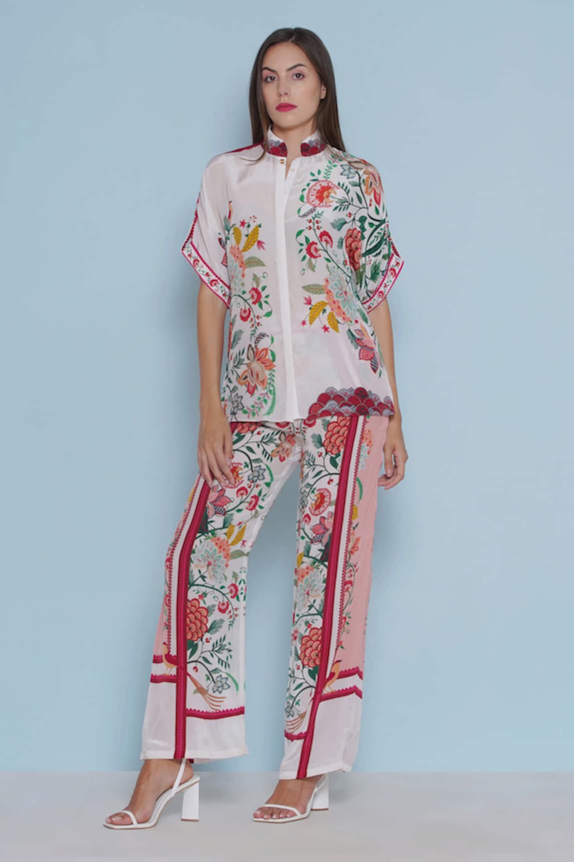 Limerick By Abirr N' Nanki Blair Chintz Print Shirt 