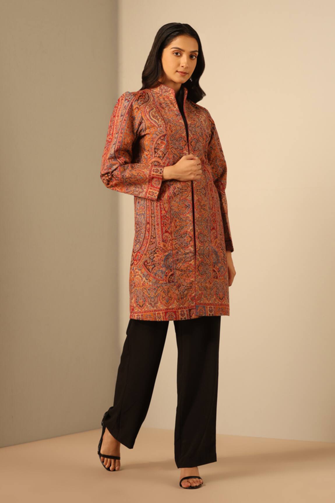 Dusala Anvi Woven Persian Pattern Jacket