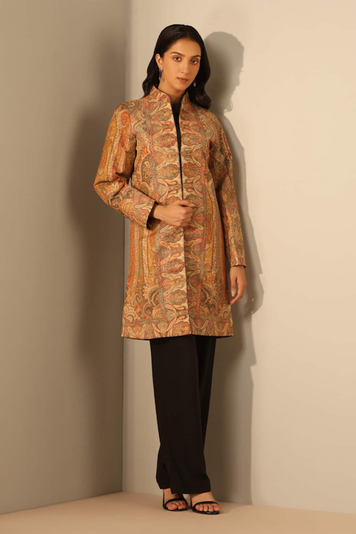 Dusala Myra Woven Floral Persian Jacket 