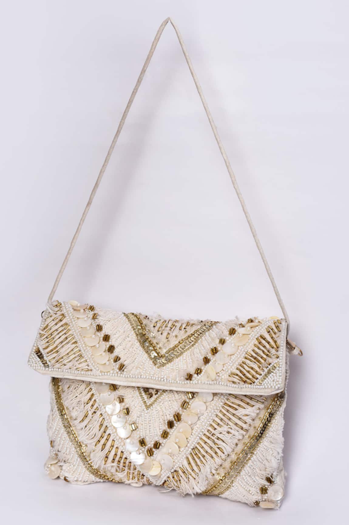 Adara Khan Hand Embroidered Handcrafted Sling Bag