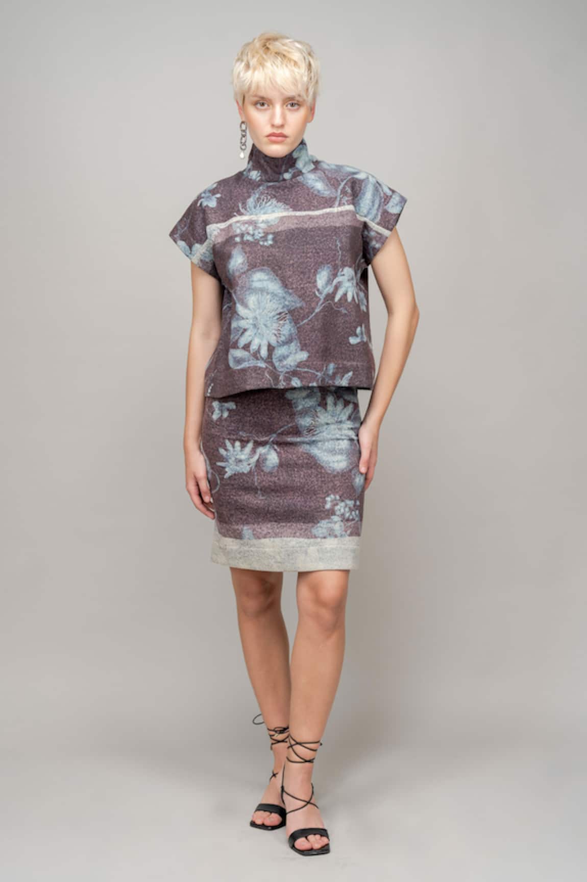 Leh Studios Aurora Borealis Garden Print Top 