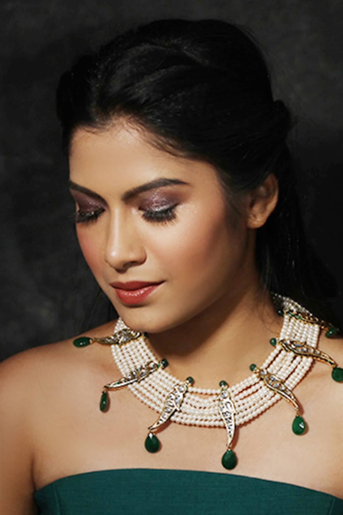 Just Jewellery Pearl Embellished Necklace 