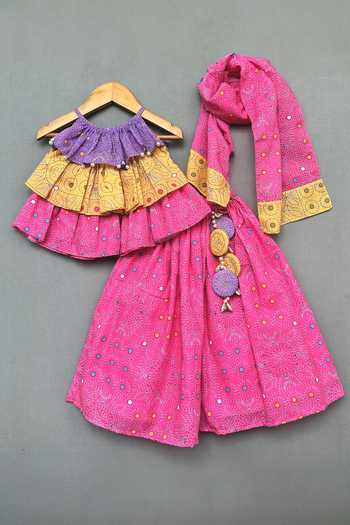 Label Neeti Katha Print Lehenga Set 