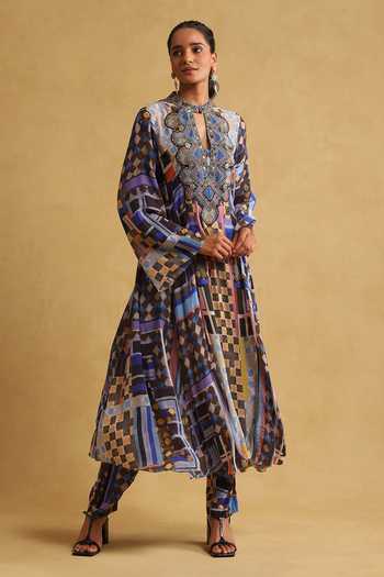 Ritu Kumar Geometric Print Kurta & Pant Set 