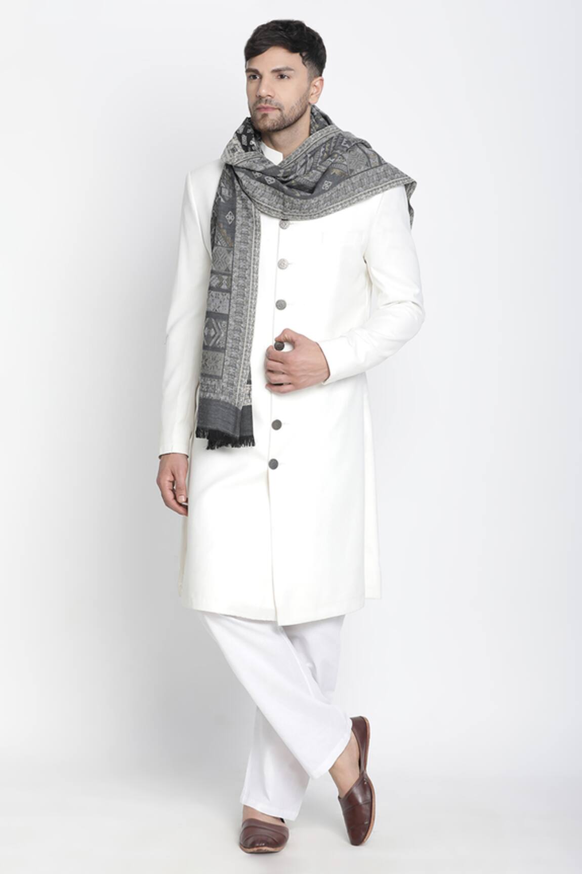 Shingora Jay Metallic Square Woven Muffler 