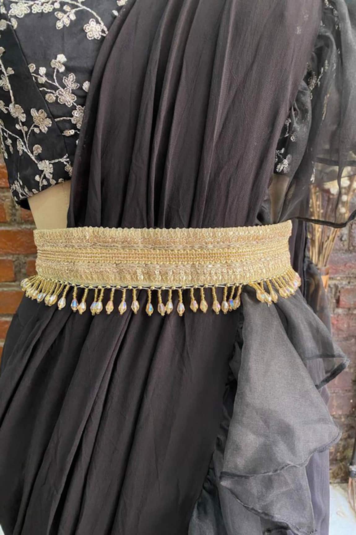 Priti Sahni Tassel Embellished Belt