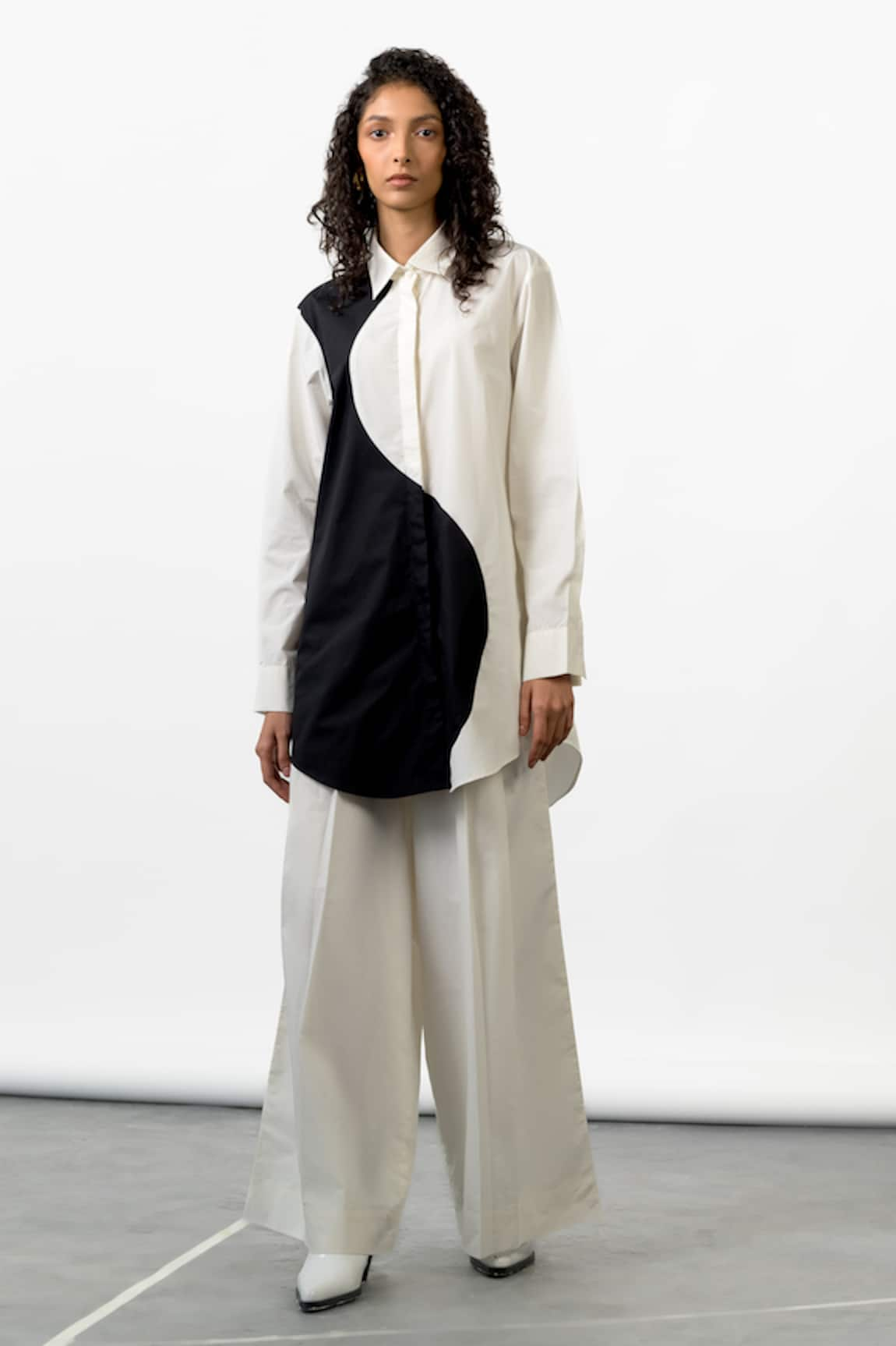 OFRIDA Yin Colorblock Shirt & Pant Set