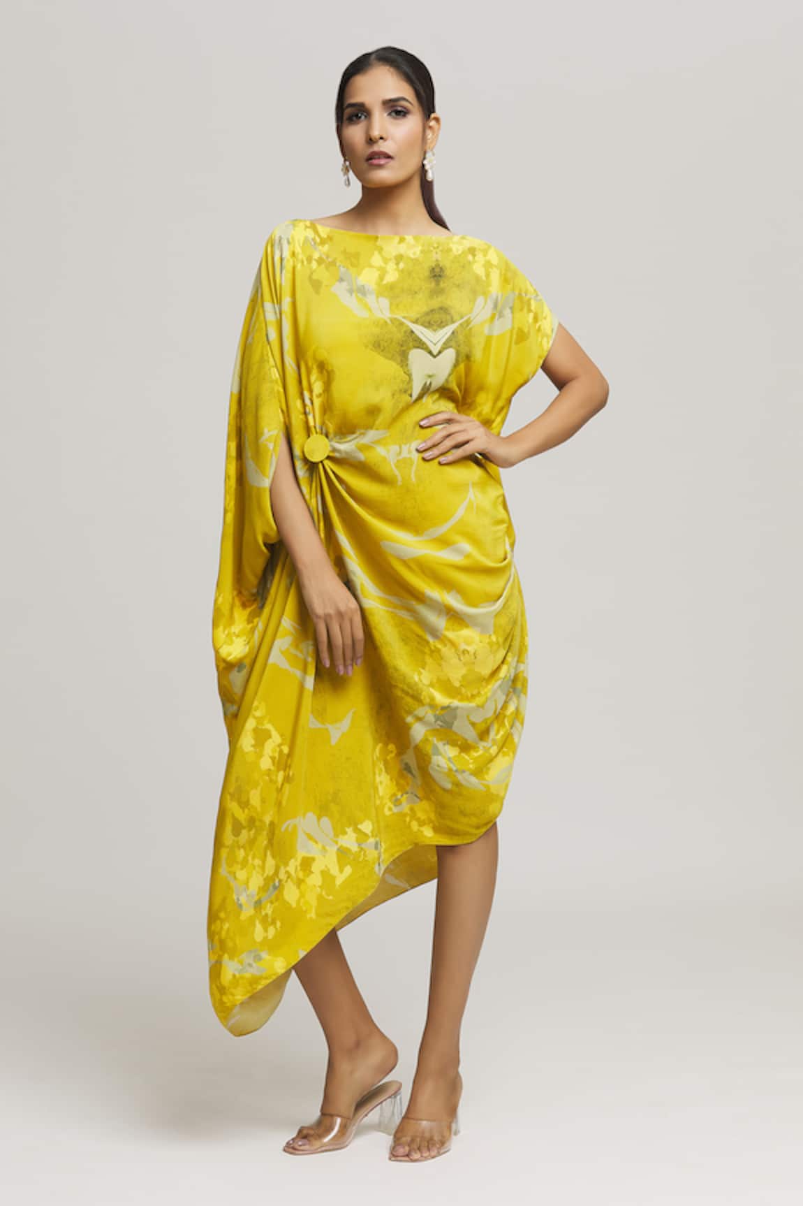 Label Shristi Chetani Ulas Splatter Print Dress 