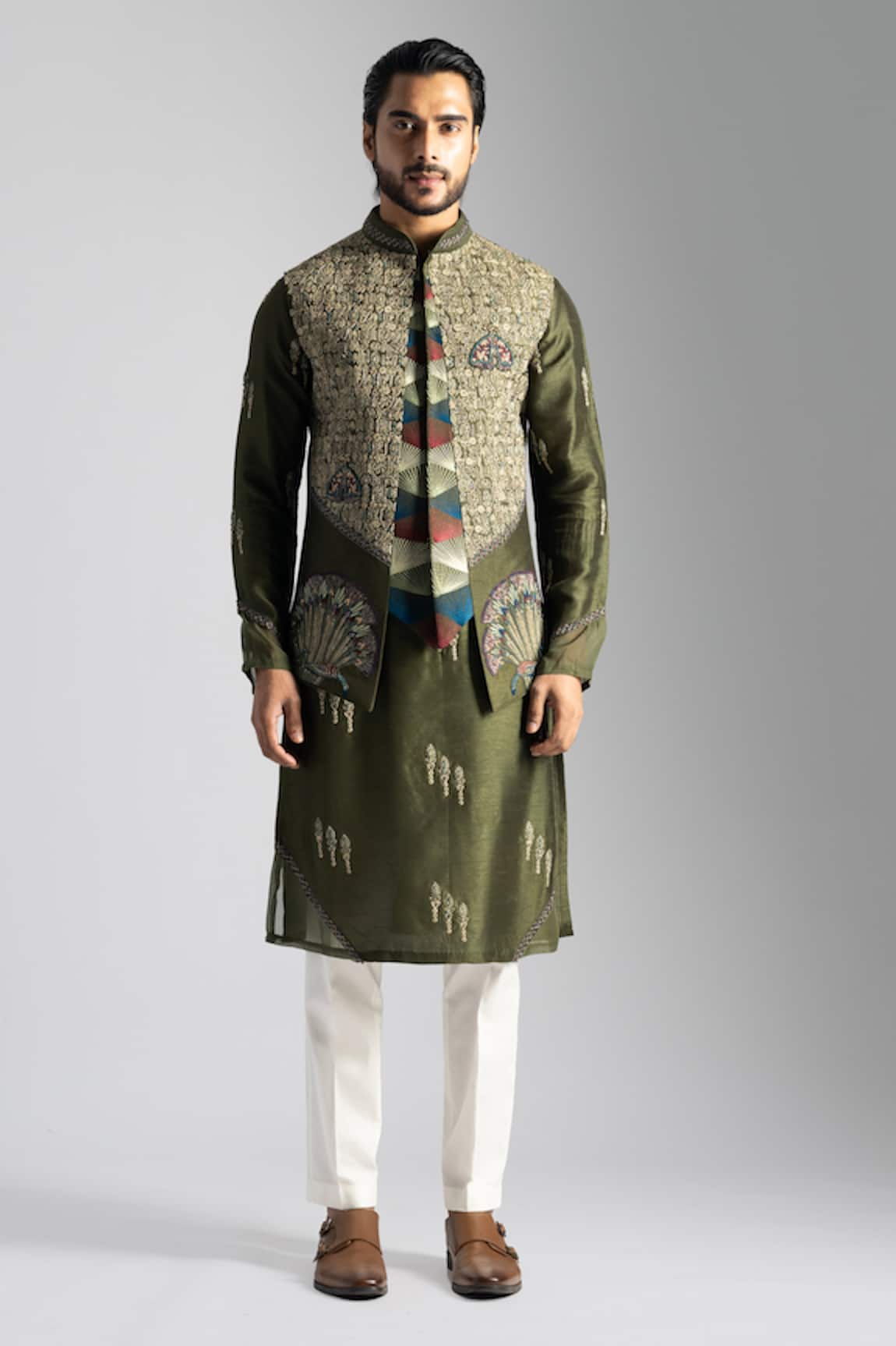 Paarsh Embroidered Nehru Jacket
