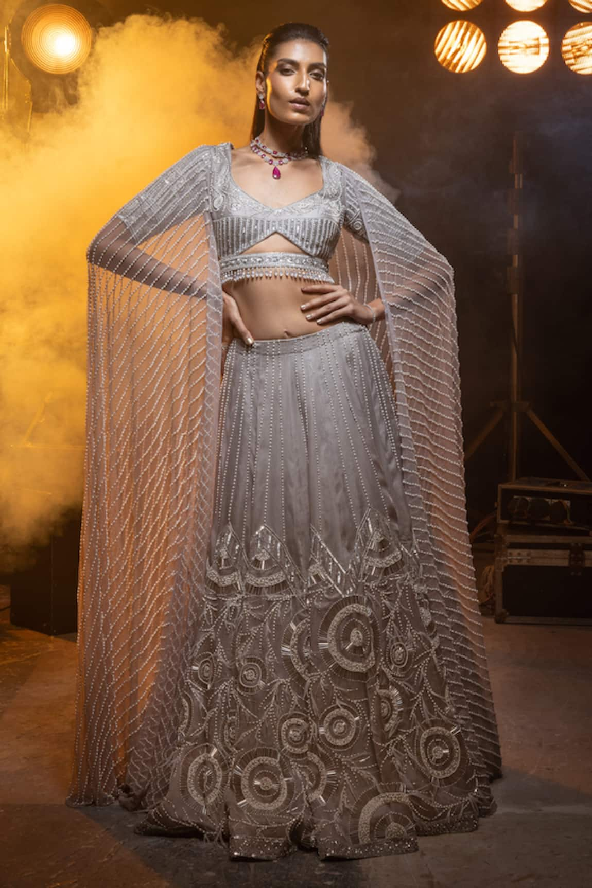 Kavita arora Hand Embroidered Bridal Lehenga Set