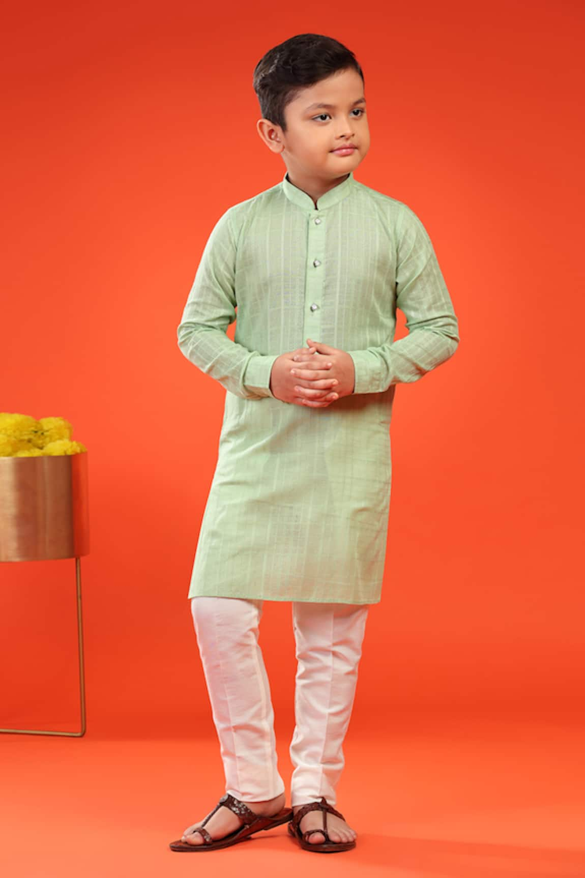 Kora By Nilesh Mitesh Cotton Straight Kurta With Pant