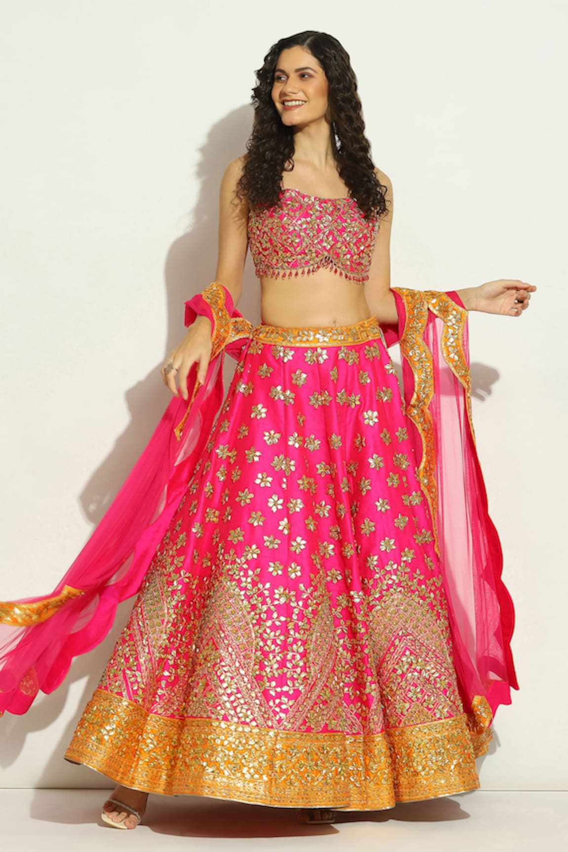 Vandana Sethi Gota Work Bridal Lehenga Set