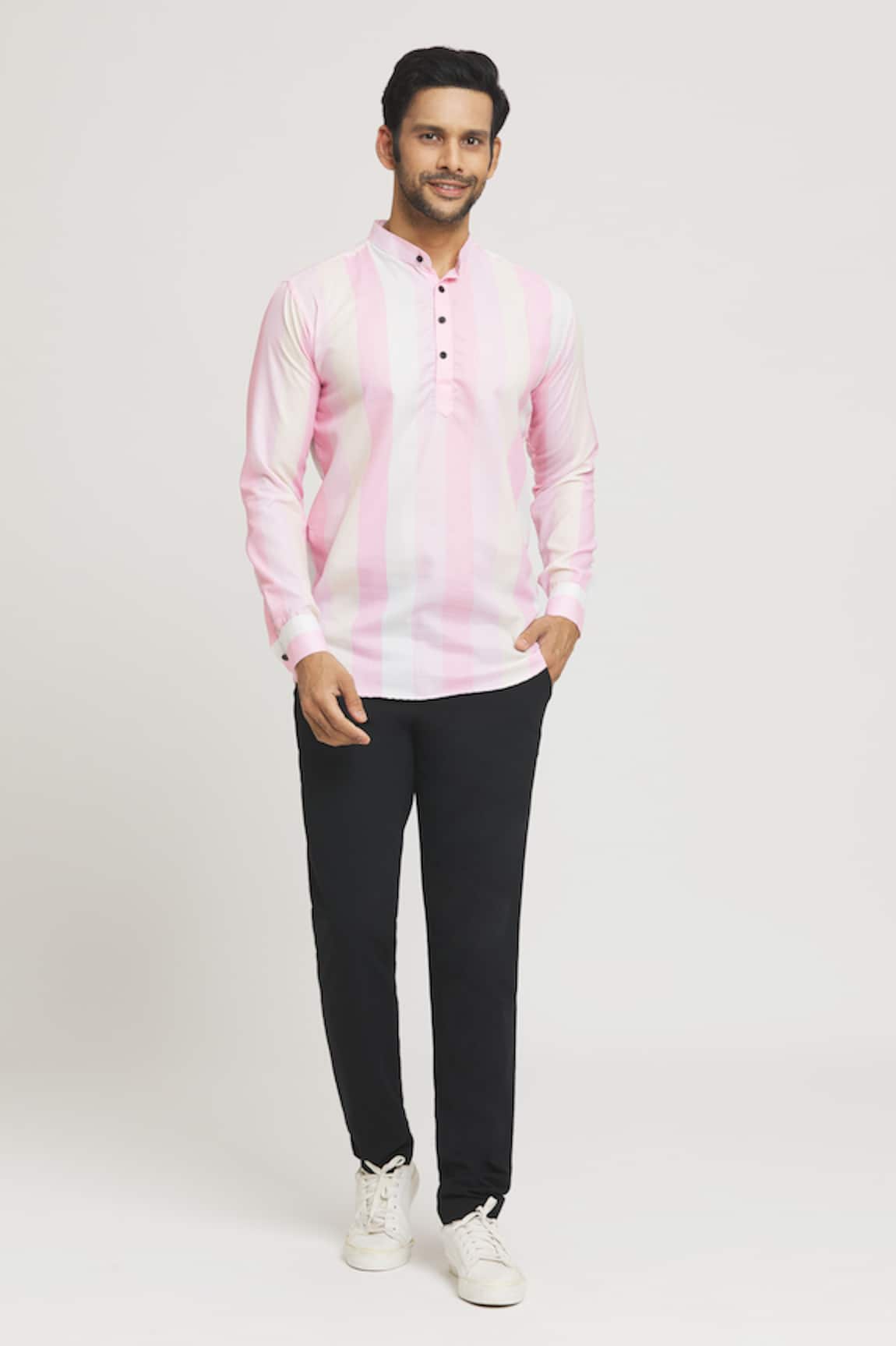 Arihant Rai Sinha Broad Stripe Pattern Shirt
