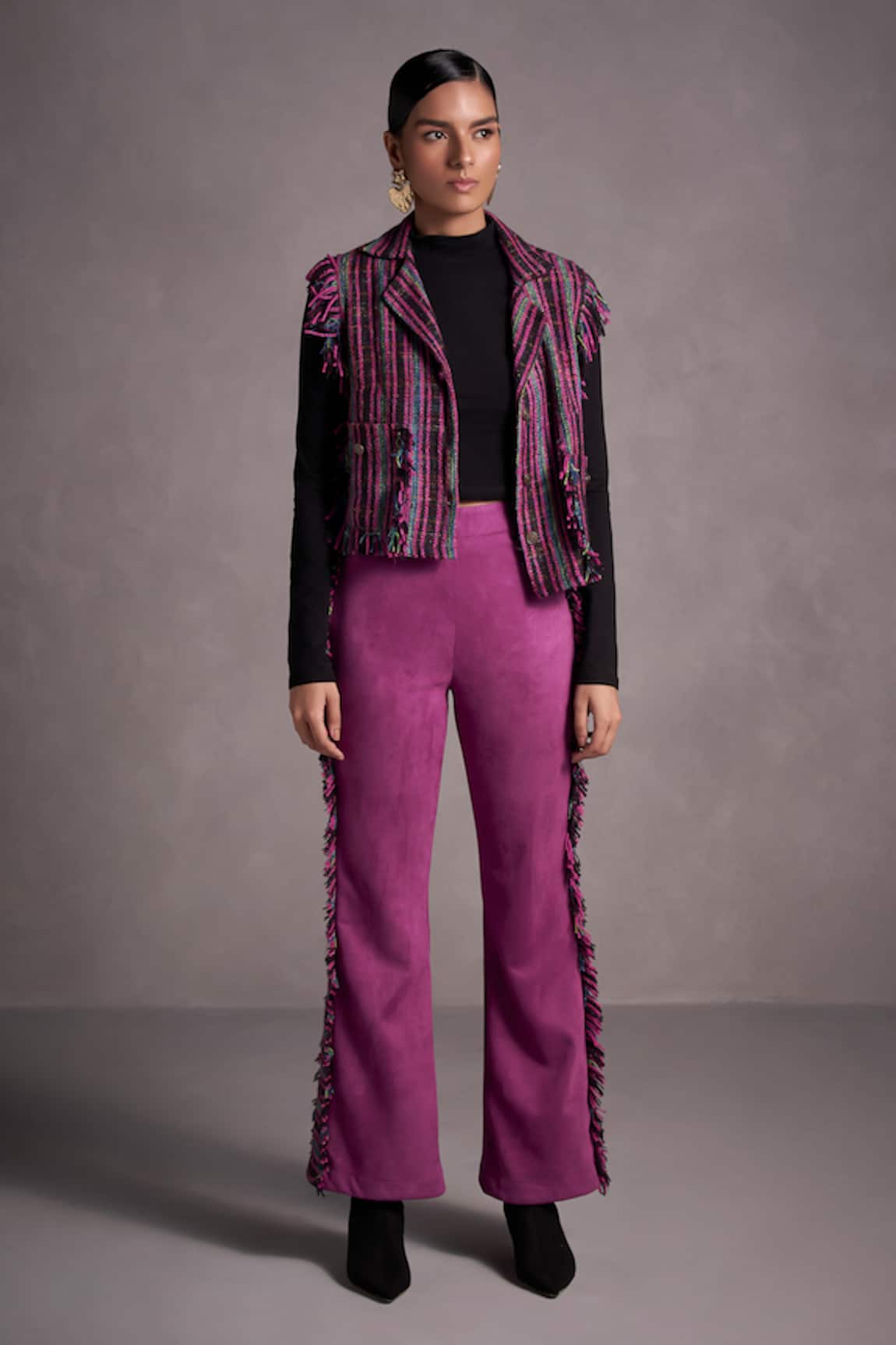 QALA CLOTHING Renzo Knitted Jacket & Pant Set