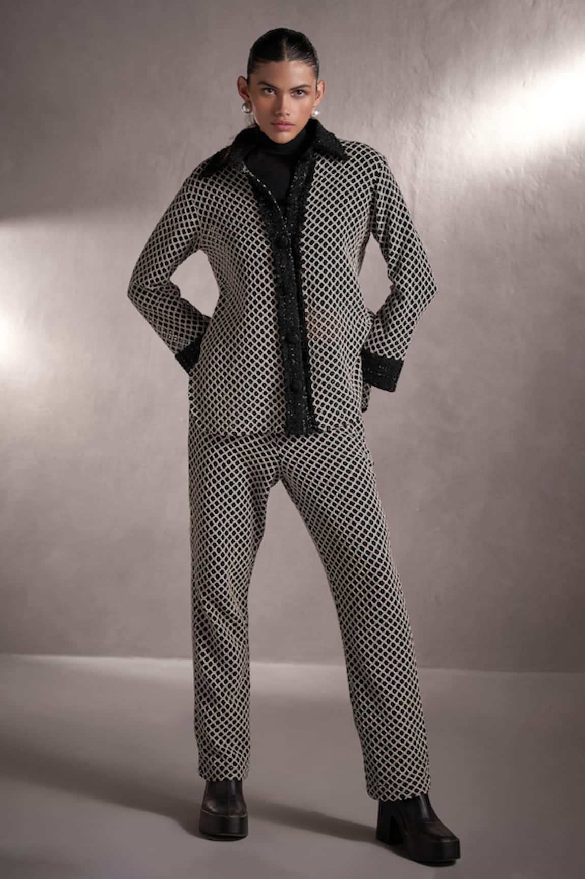 QALA CLOTHING Skyla Knitted Jacket & Pant Set