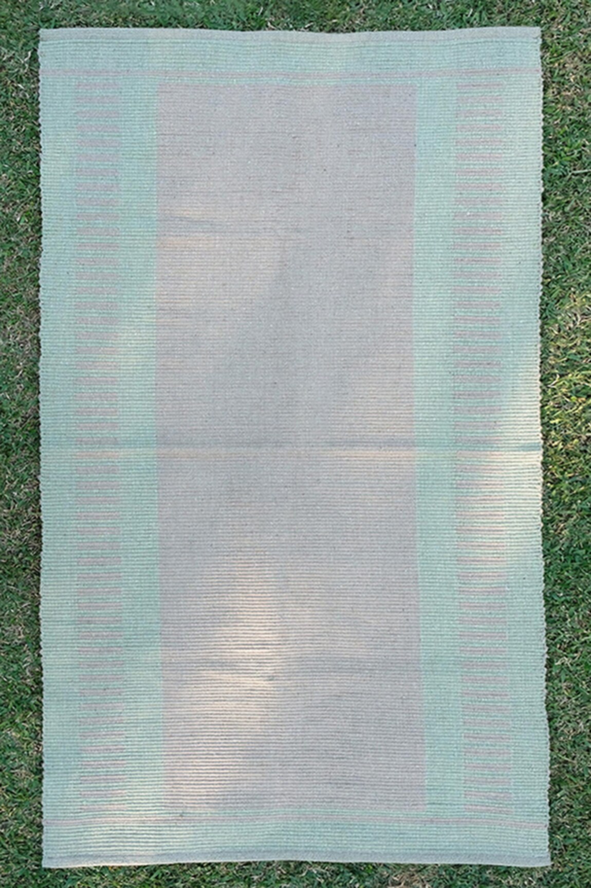 Design Gaatha Handwoven Stripe Pattern Cotton Yoga Mat