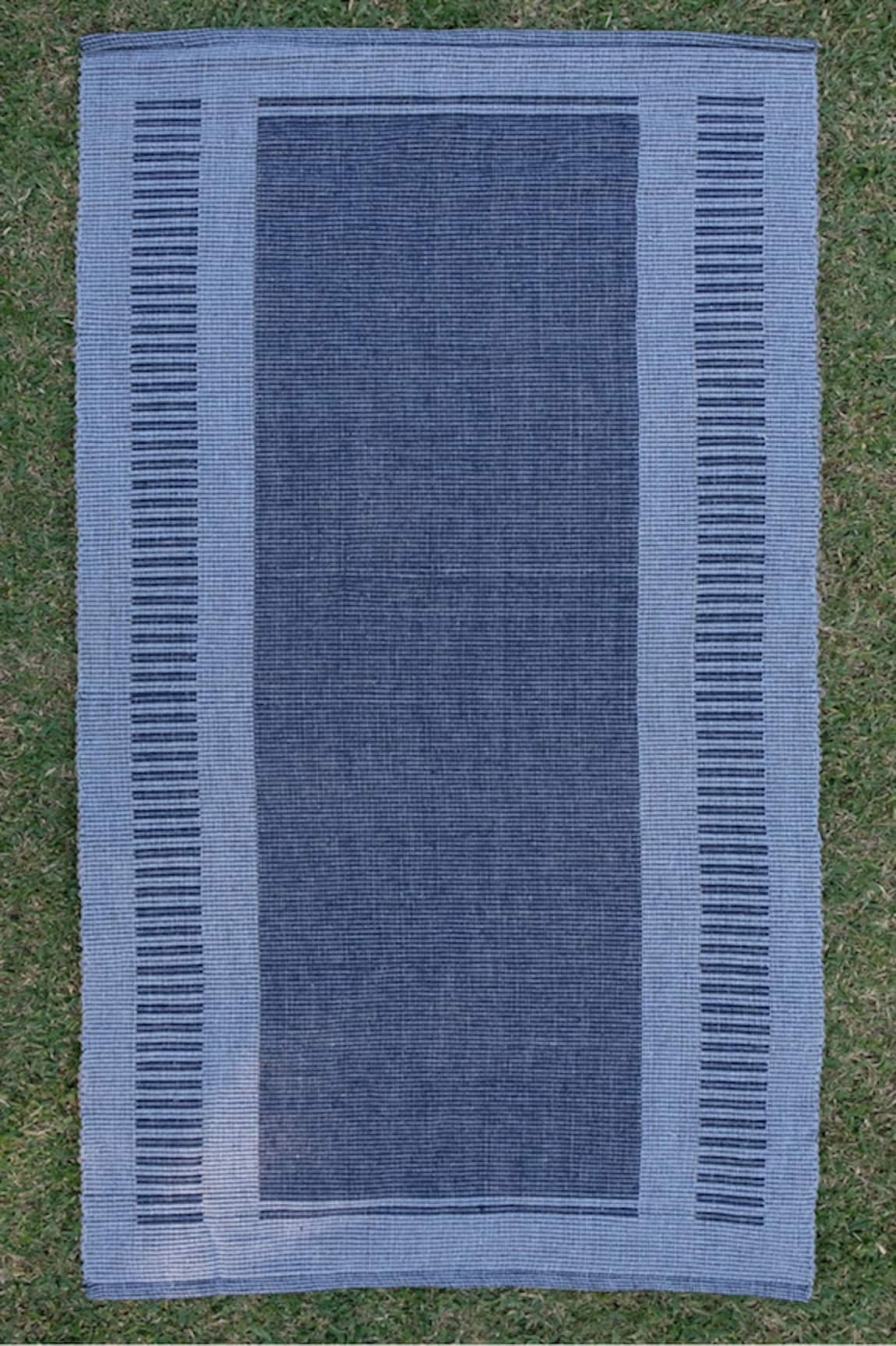 Design Gaatha Striped Pure Handloom Cotton Yoga Mat