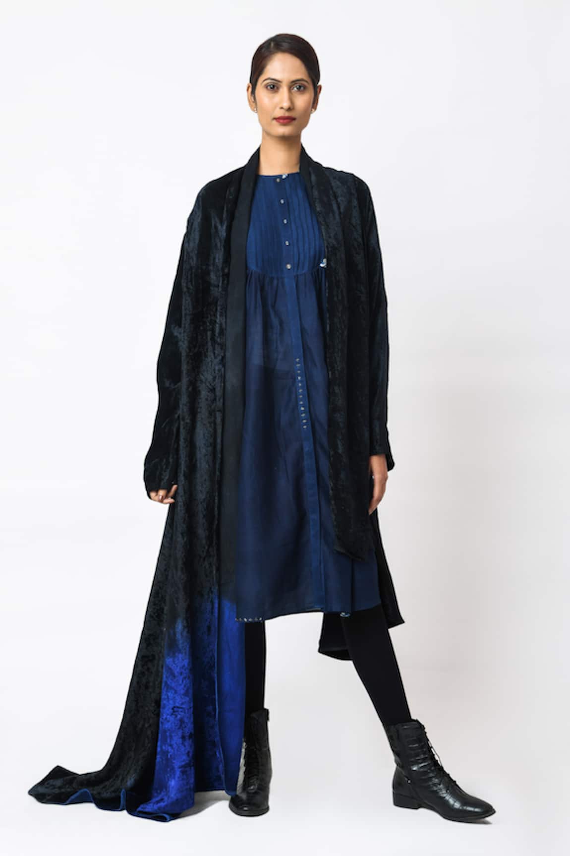 JAYATI GOENKA Royal Wrap Around Velvet Jacket 