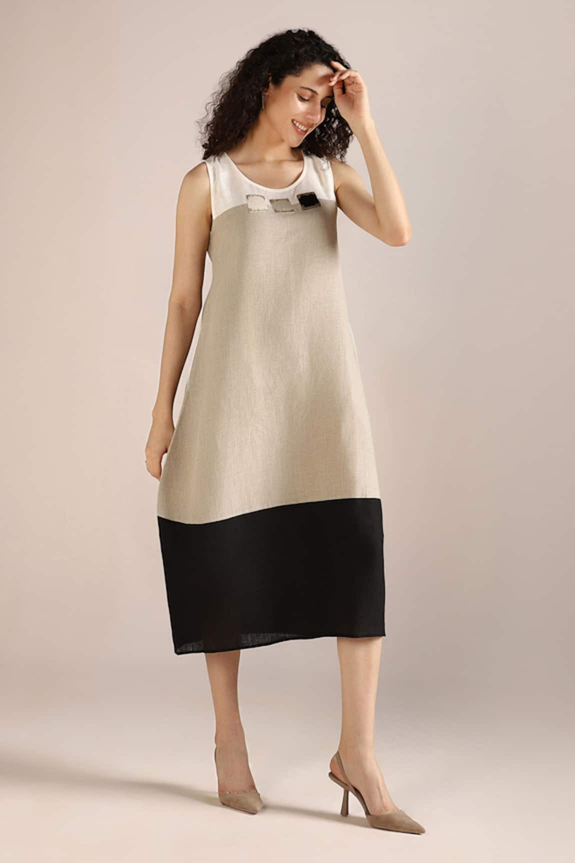 Kaveri Step Colour Block Dress 