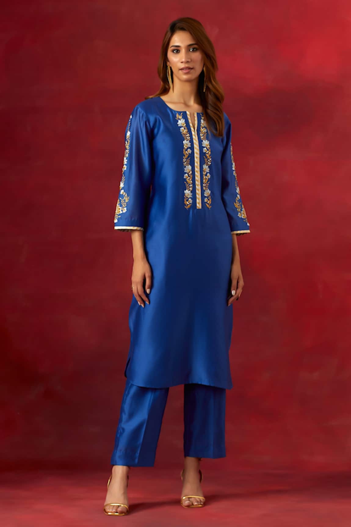 Anantaa by Roohi Embroidered Yoke Kurta & Pant Set