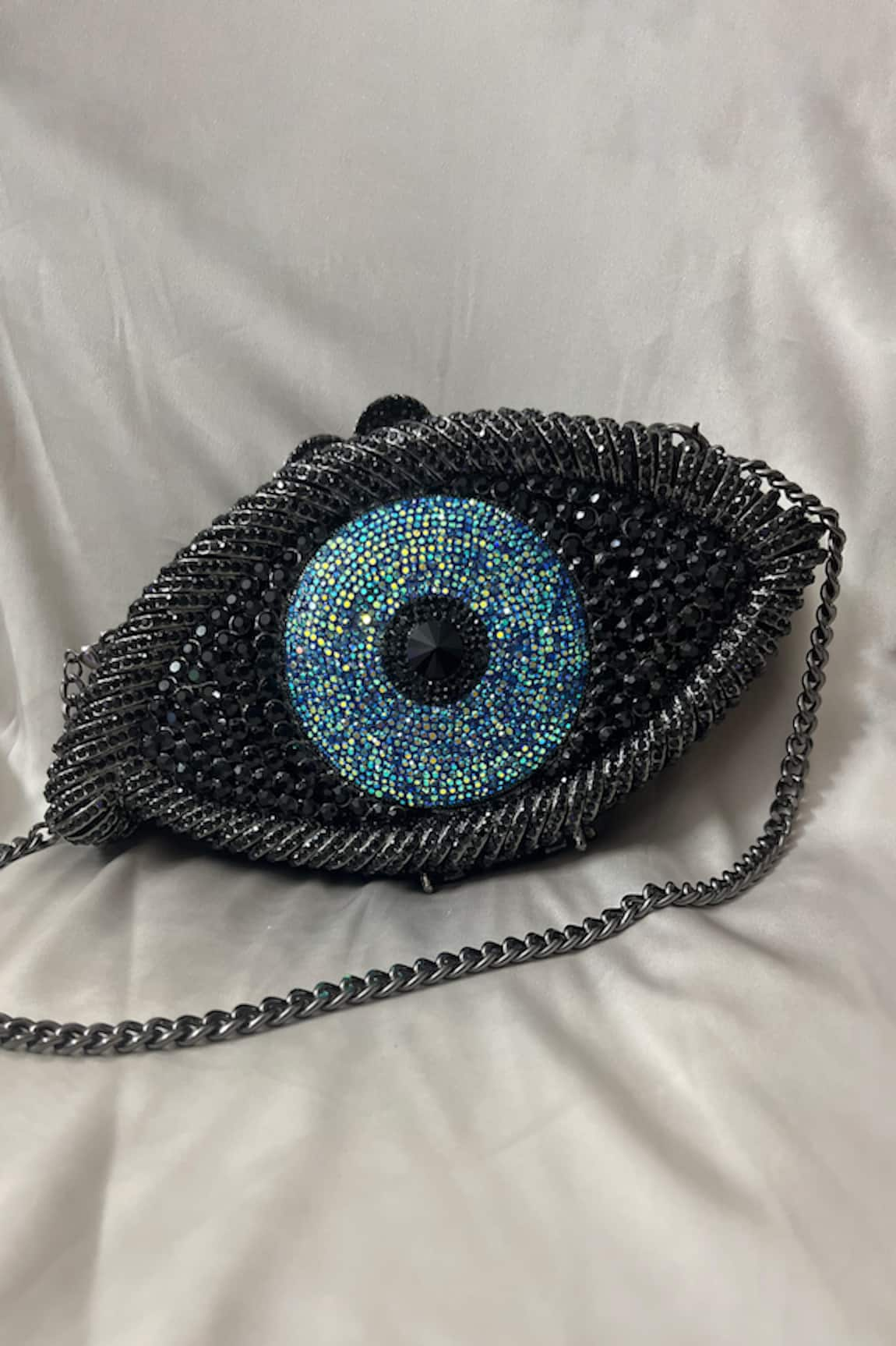 House of Bling Evil Eye Crystal Embellished Bag