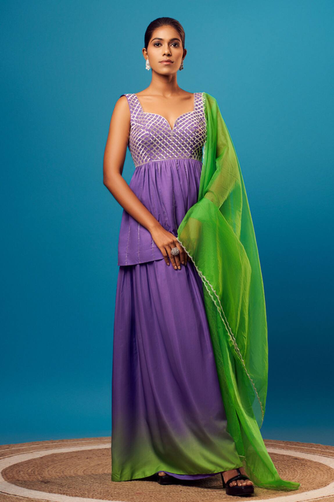 Harshita Singhvi Salli Embroidered Kurta Palazzo Set