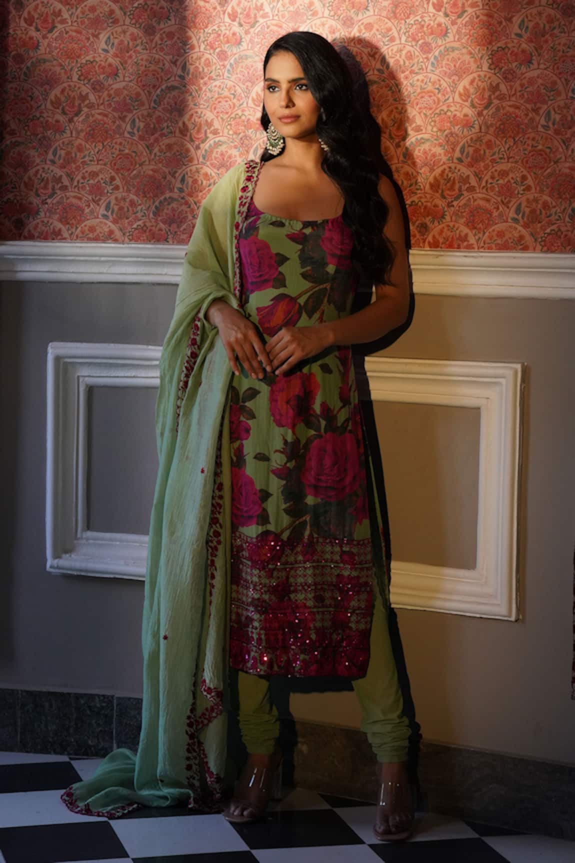 Astha Narang Floral Print Kurta Pant Set