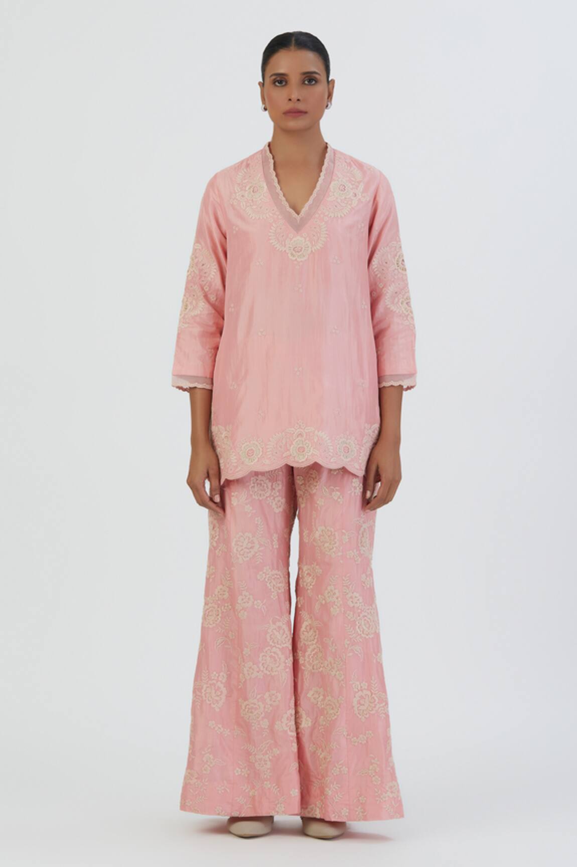 Lajjoo C Seerat Thread Embroidered Kurta & Pant Set