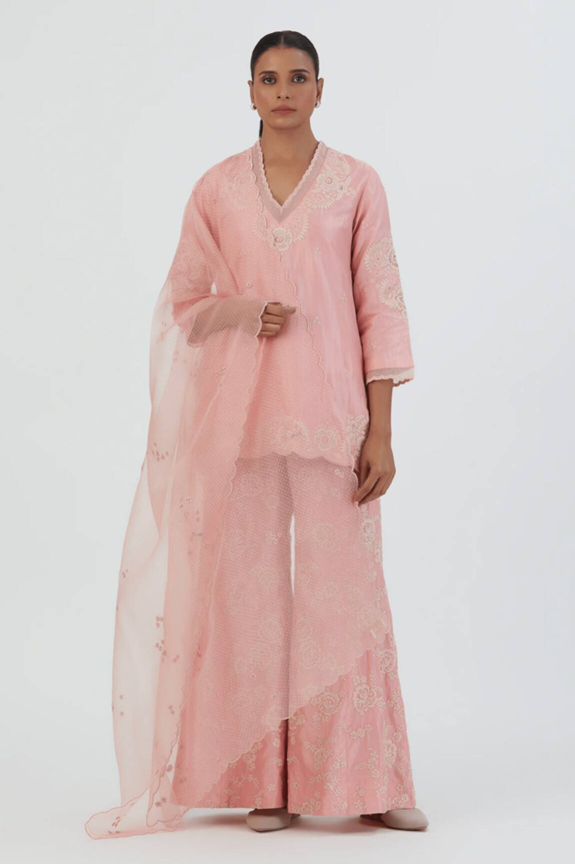 Lajjoo C Priya Thread Embroidered Dupatta