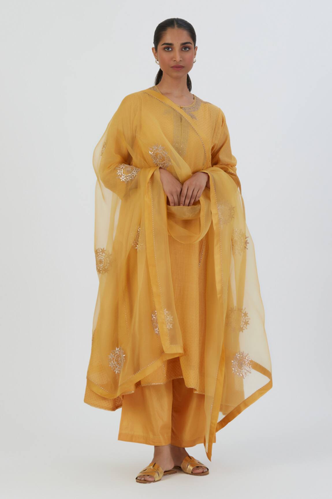Lajjoo C Anushka Floral Embroidered Dupatta 