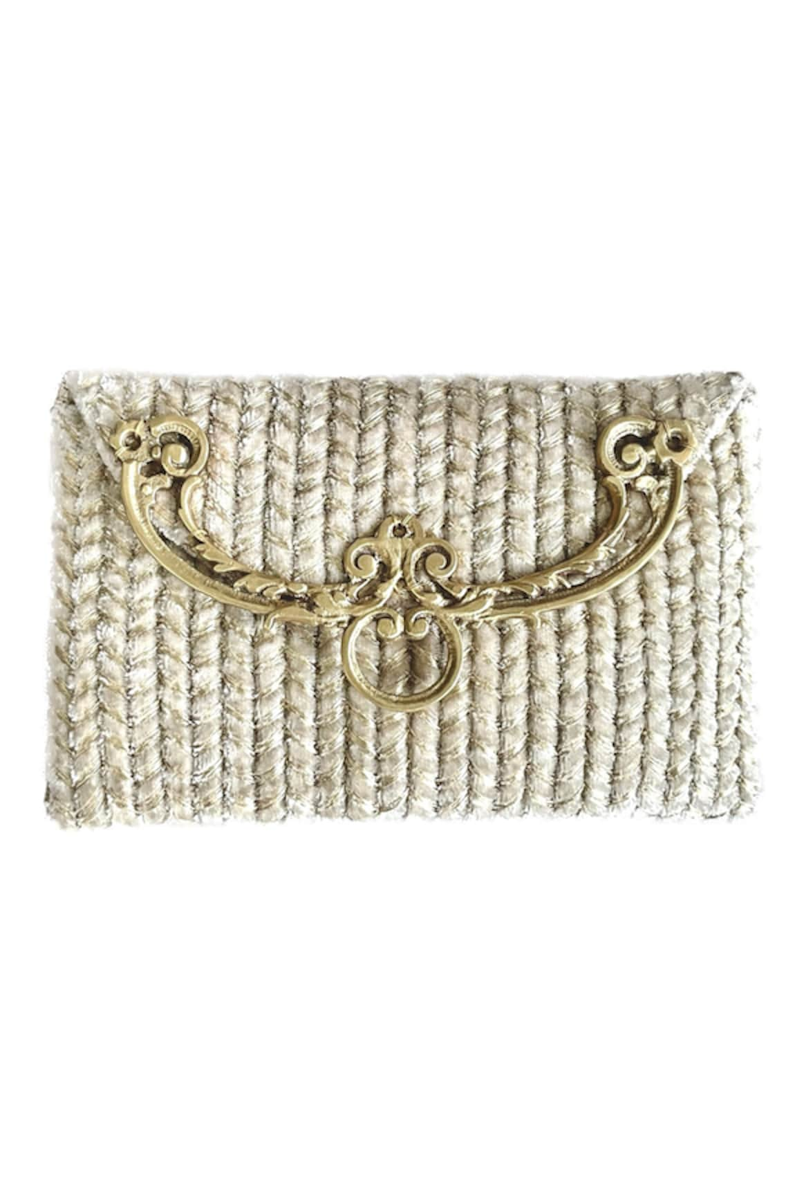 Kokommo Maia Embroidered Corded Clutch