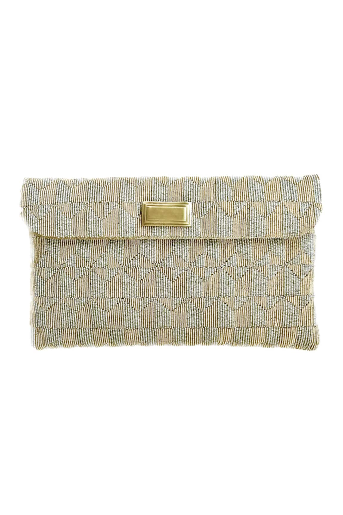 Kokommo Ginevra Bead Embroidered Clutch