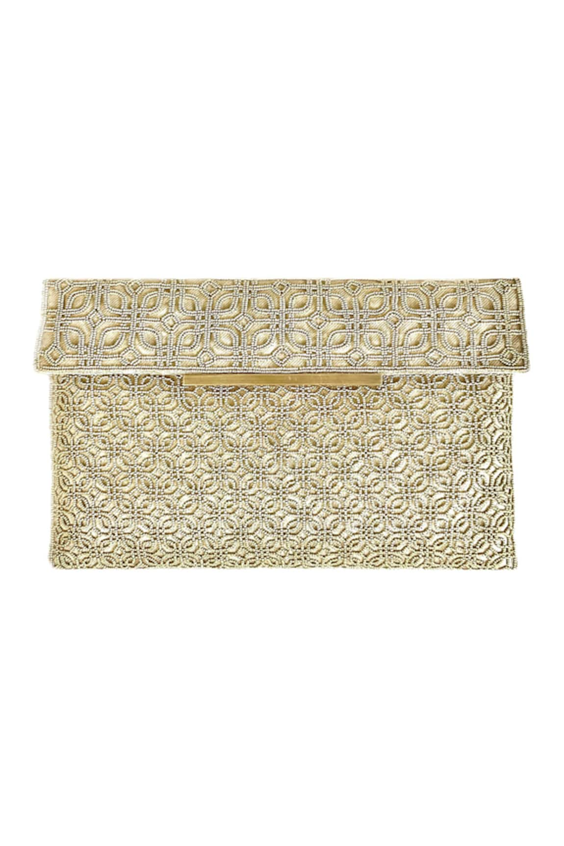 Kokommo Mirana Bead Embroidered Clutch