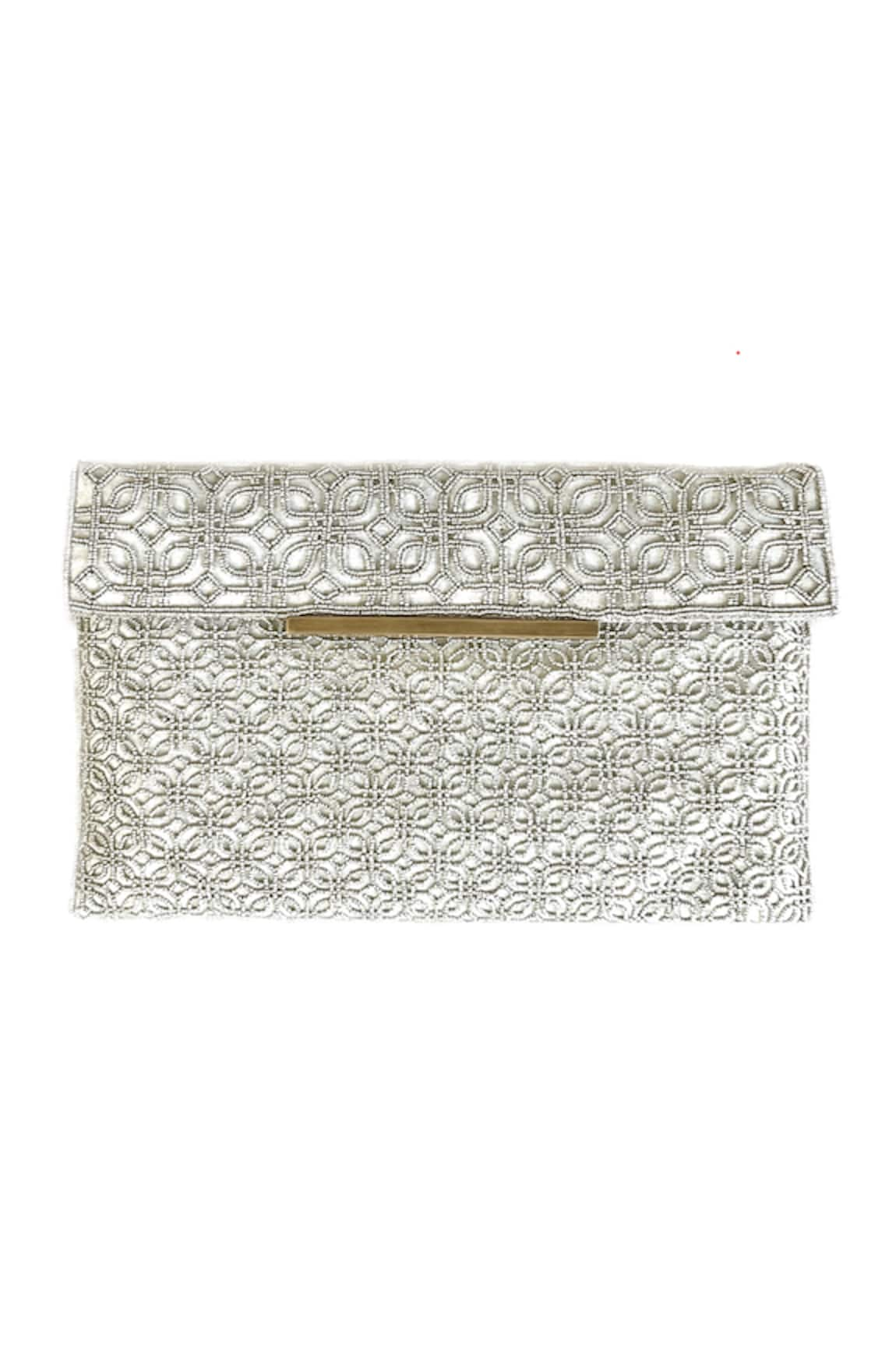 Kokommo Mirana Hand Embroidered Clutch