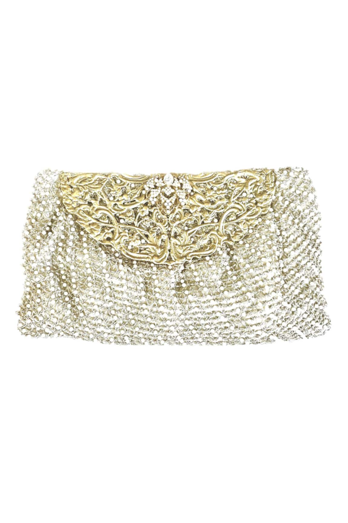 Kokommo Angelica Hand Embroidered Clutch