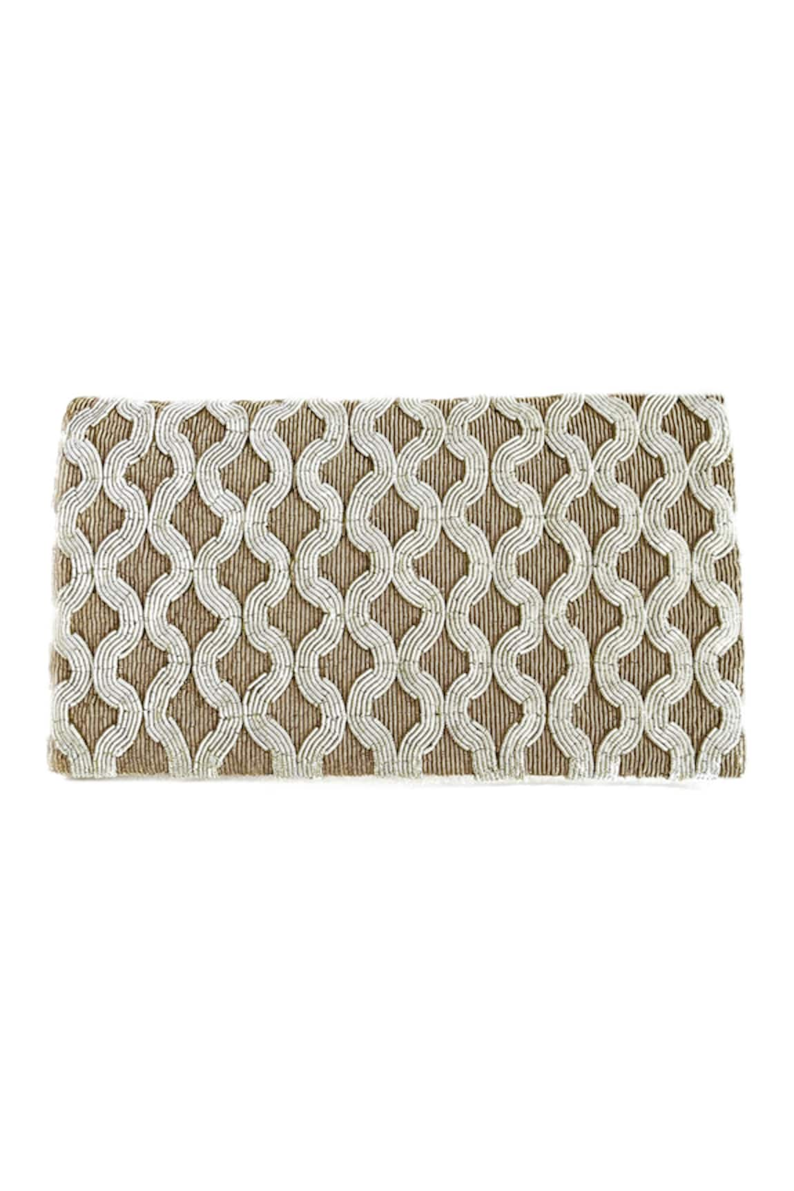 Kokommo Amal Zardozi Embroidered Clutch