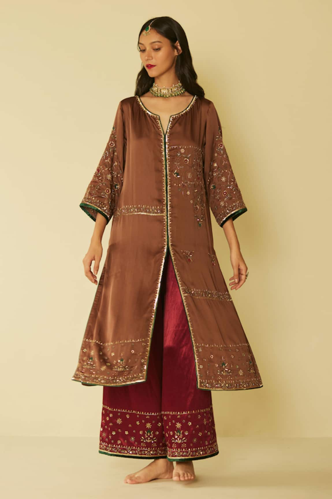 Sarang Kaur Farida Embroidered Kurta & Pant Set