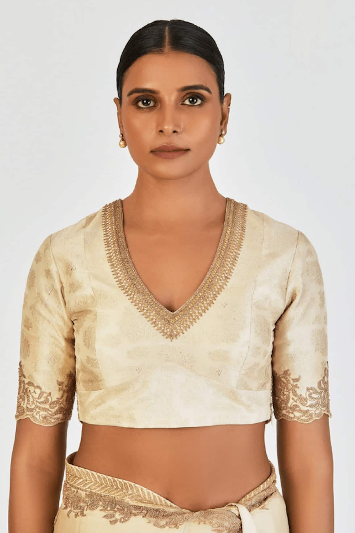 Lajjoo C Geetanjali Embroidered Blouse 