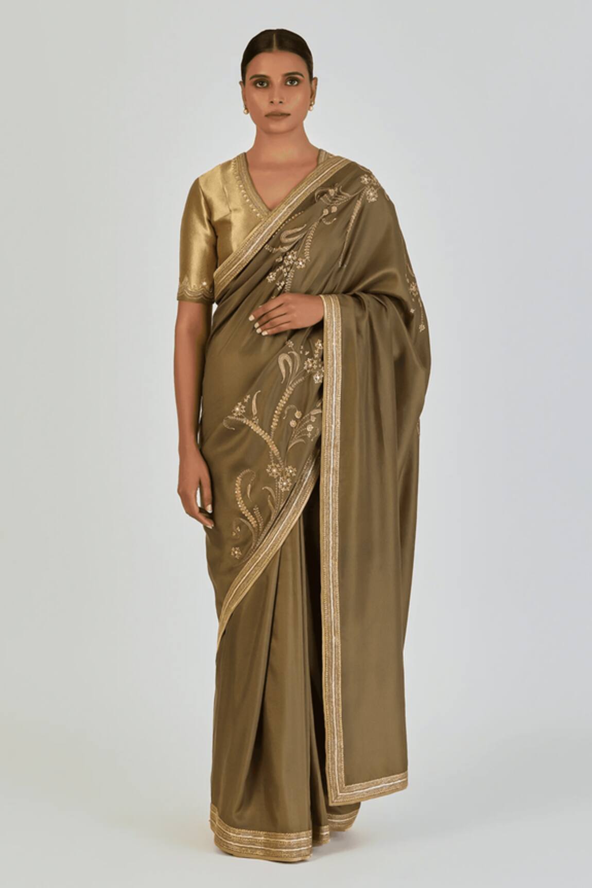 Lajjoo C Nikita Embroidered Saree